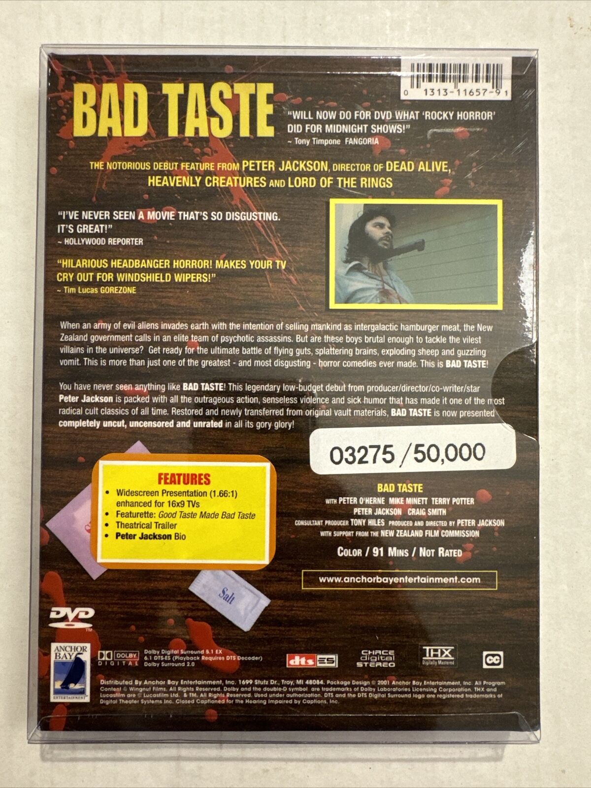 Bad Taste (DVD, 2001, 2-Disc Set, Limited Edition)